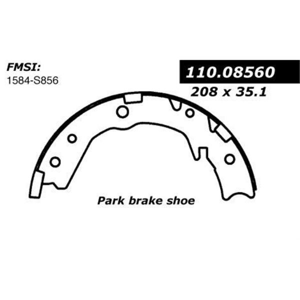 Centric Parts Centric Brake Shoes, 111.08560 111.08560